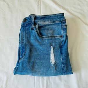 High waisted skinny jeans